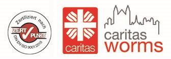Logo Caritasverband Worms mit Zert-Logo